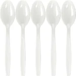 DELUX-WHITE SPOON-50 PCS