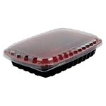 Deli Container Red & Black 1000ml