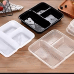 Microwave Container Rectangular - 3 Section